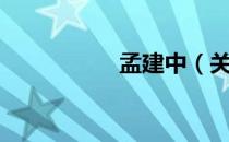 孟建中（关于孟建中）