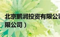 北京鹏润投资有限公司（关于北京鹏润投资有限公司）