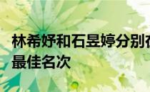 林希妤和石昱婷分别在美巡和日巡上取得个人最佳名次