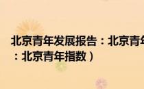 北京青年发展报告：北京青年指数（关于北京青年发展报告：北京青年指数）
