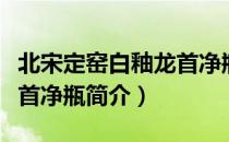 北宋定窑白釉龙首净瓶（关于北宋定窑白釉龙首净瓶简介）