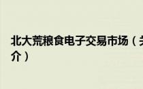 北大荒粮食电子交易市场（关于北大荒粮食电子交易市场简介）