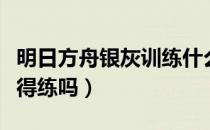 明日方舟银灰训练什么技能（明日方舟银灰值得练吗）