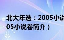 北大年选：2005小说卷（关于北大年选：2005小说卷简介）
