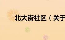 北大街社区（关于北大街社区简介）