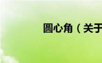 圆心角（关于圆心角简介）