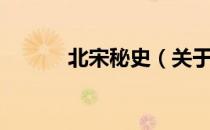北宋秘史（关于北宋秘史简介）
