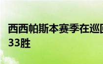 西西帕斯本赛季在巡回赛单打赛场已经赢下了33胜