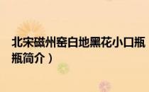 北宋磁州窑白地黑花小口瓶（关于北宋磁州窑白地黑花小口瓶简介）