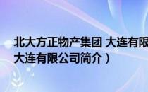 北大方正物产集团 大连有限公司（关于北大方正物产集团 大连有限公司简介）