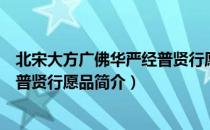 北宋大方广佛华严经普贤行愿品（关于北宋大方广佛华严经普贤行愿品简介）