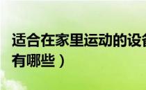 适合在家里运动的设备（适合在家里做的运动有哪些）