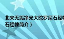 北宋无垢净光大陀罗尼石经幢（关于北宋无垢净光大陀罗尼石经幢简介）