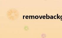 removebackground网页版
