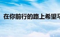 在你前行的路上希望马术能够一直陪伴着你