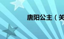 唐阳公主（关于唐阳公主）