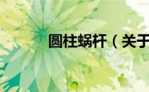 圆柱蜗杆（关于圆柱蜗杆简介）