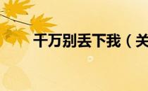 千万别丢下我（关于千万别丢下我）