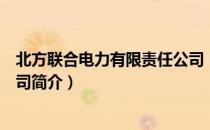 北方联合电力有限责任公司（关于北方联合电力有限责任公司简介）