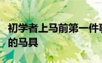 初学者上马前第一件事就是学会选择适合自己的马具
