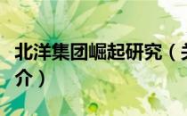 北洋集团崛起研究（关于北洋集团崛起研究简介）