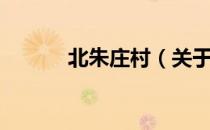 北朱庄村（关于北朱庄村简介）