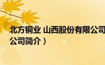 北方铜业 山西股份有限公司（关于北方铜业 山西股份有限公司简介）