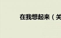 在我想起来（关于在我想起来）