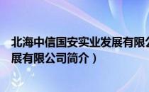 北海中信国安实业发展有限公司（关于北海中信国安实业发展有限公司简介）
