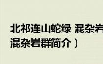 北祁连山蛇绿 混杂岩群（关于北祁连山蛇绿 混杂岩群简介）