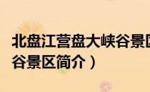 北盘江营盘大峡谷景区（关于北盘江营盘大峡谷景区简介）