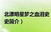 北漂明星梦之血泪史（关于北漂明星梦之血泪史简介）