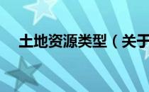 土地资源类型（关于土地资源类型简介）