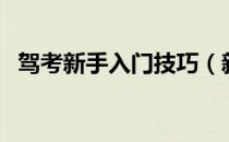 驾考新手入门技巧（新手入门有什么技巧）