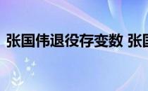 张国伟退役存变数 张国伟到底有没有退役呢