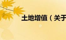 土地增值（关于土地增值简介）