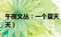 午夜文丛：一个夏天（关于午夜文丛：一个夏天）