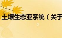 土壤生态亚系统（关于土壤生态亚系统简介）