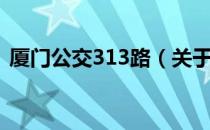 厦门公交313路（关于厦门公交313路介绍）