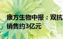 康方生物中报：双抗商业化强势开局，PD-1销售约3亿元