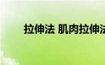 拉伸法 肌肉拉伸法 运动前后动作图