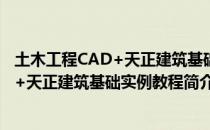 土木工程CAD+天正建筑基础实例教程（关于土木工程CAD+天正建筑基础实例教程简介）