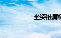 坐姿推肩标准动作图