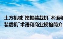 土方机械―挖掘装载机―术语和商业规格（关于土方机械―挖掘装载机―术语和商业规格简介）