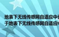 地表下无线传感网自适应中长波天线及磁通信技术研究（关于地表下无线传感网自适应中长波天线及磁通信技术研究）
