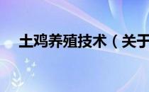 土鸡养殖技术（关于土鸡养殖技术简介）