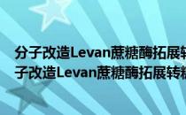 分子改造Levan蔗糖酶拓展转糖基底物特异性研究（关于分子改造Levan蔗糖酶拓展转糖基底物特异性研究介绍）