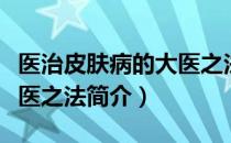 医治皮肤病的大医之法（关于医治皮肤病的大医之法简介）