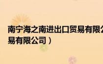 南宁海之南进出口贸易有限公司（关于南宁海之南进出口贸易有限公司）