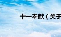 十一奉献（关于十一奉献简介）